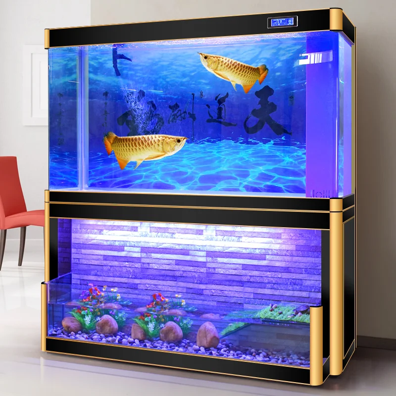 High Quality Transparent Visible Fiberglass Aquariums Accessories Fish Tank