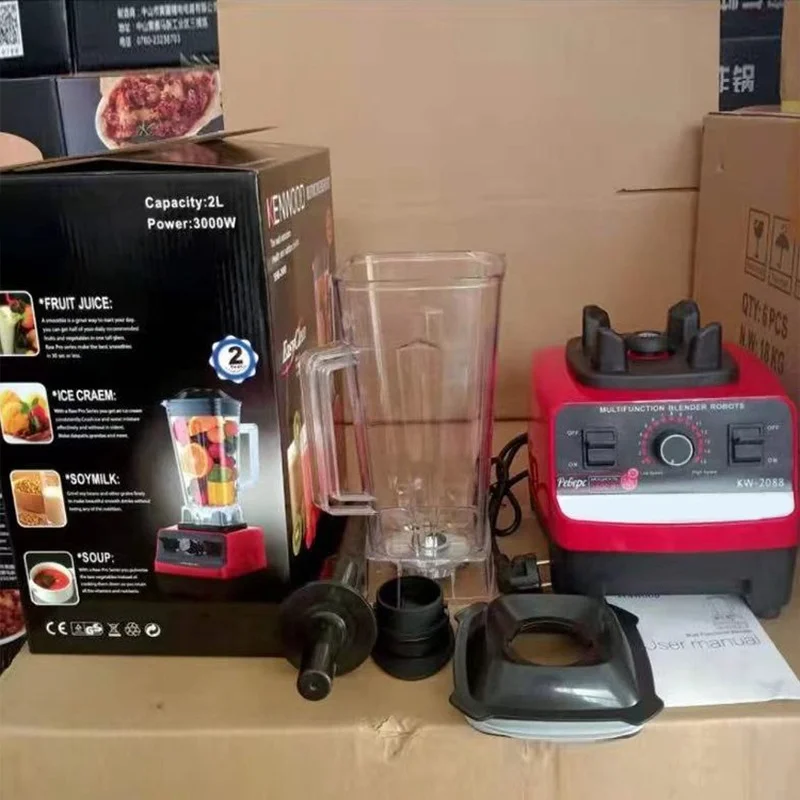 4500W Kitchen Professional 2L Commercial Heavy Duty Food Processor Juicer Smoothie Blender And Mixer