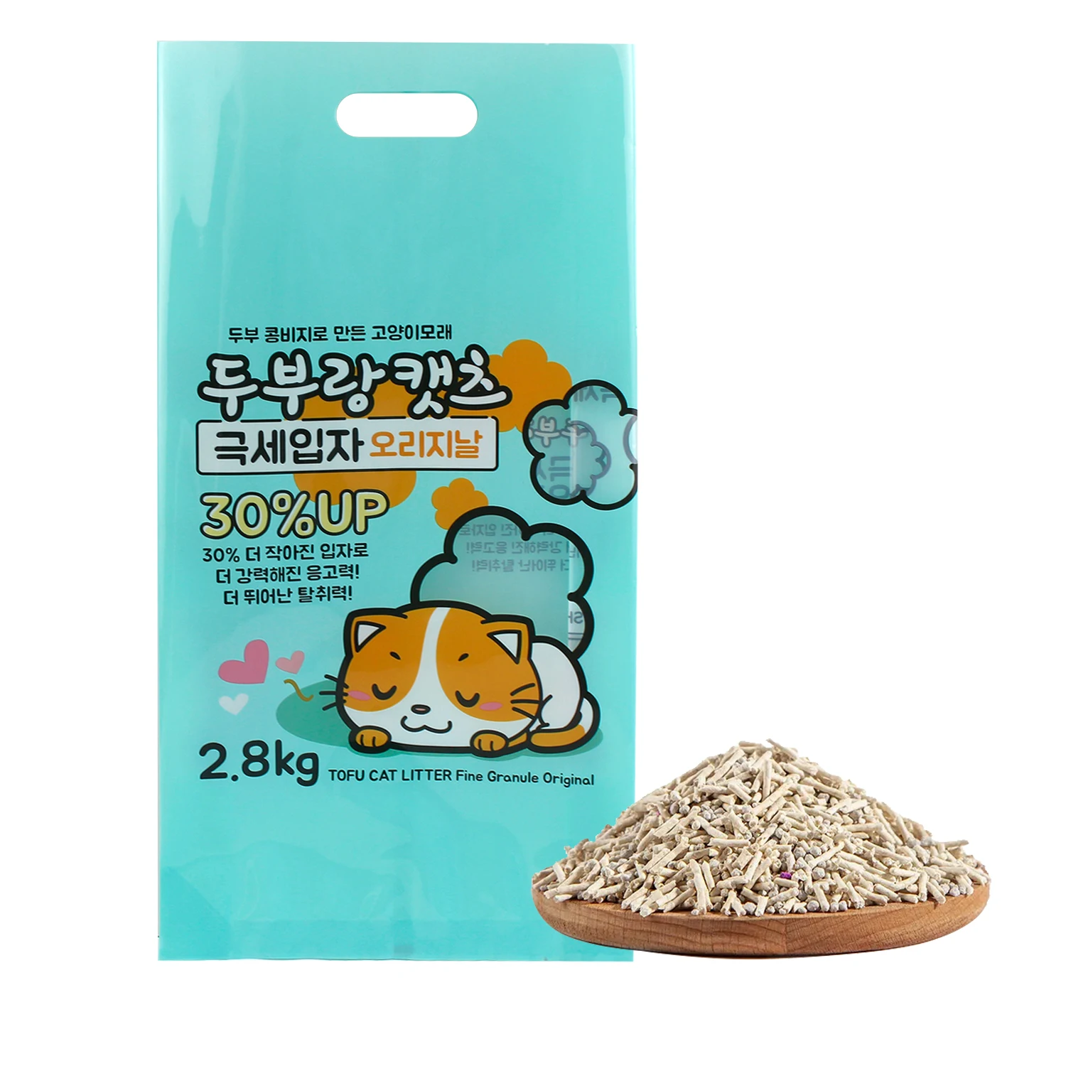 China Factory Natural Dust Free Premium Quick Clumping Tofu Cat Litter