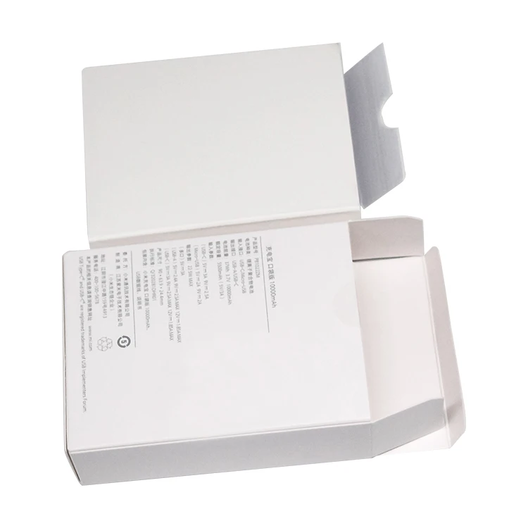 Custom Printing Logo Mobile Accessories Packaging Box Portable Charger Power Source Bank Paper Color Boxes for Packiging