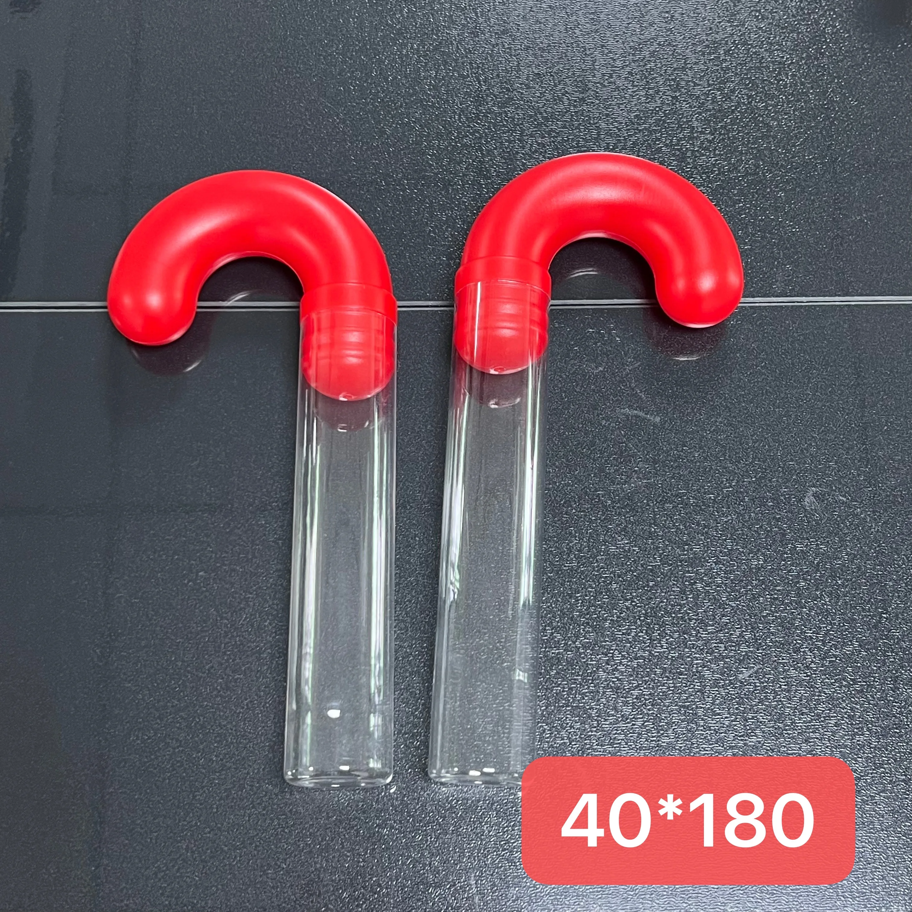 Plastic Candy Cane Tube for Christmas