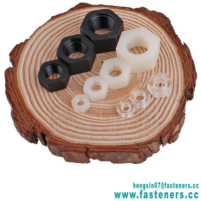 Hot Sale Factory Price Customized Plastic Nylon Hexagon Nut M2 - M20