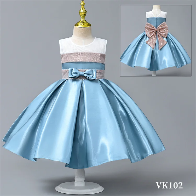 Yoliyolei Girls Princess Drag Evening Dress Birthday Show Skirt Frock Clothes Silk Cloth Dresses For Girls Of 11 Years