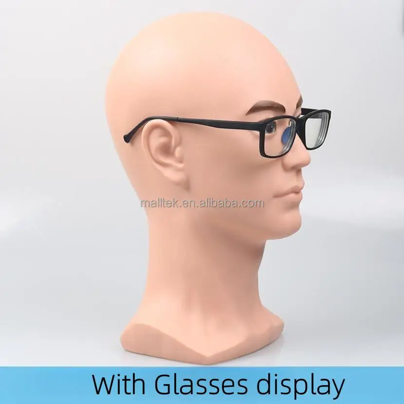 Wholesale Male Good Quality Head FRP Hat Display Mannequins