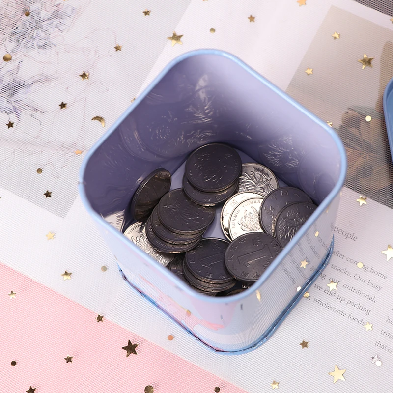 TOPSTHINK Children Pink Panther kids return gifts kawaii portable tin piggy bank