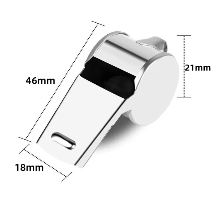 Outdoor Sports Whistle With Lanyard Loud Sound Metal Football Referee Training Whistles For Wholesale