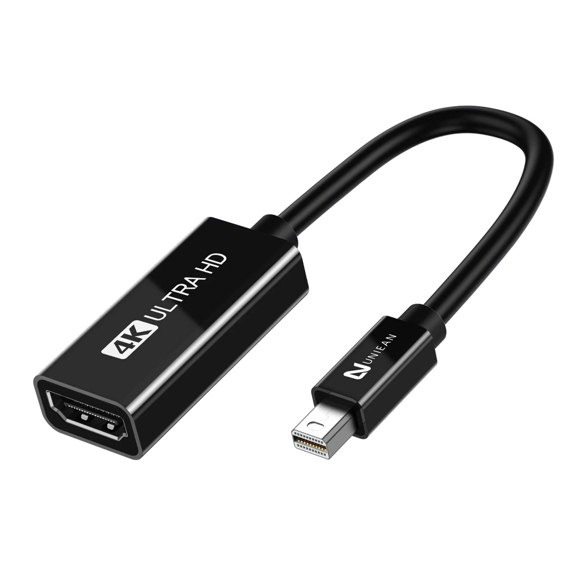 UNIEAN Wholesale HD ABS Mini DP Video Cable 4k Data Transfer Displayport Cable Mini DP to Hdmi Adapter Cable For Mobile TV