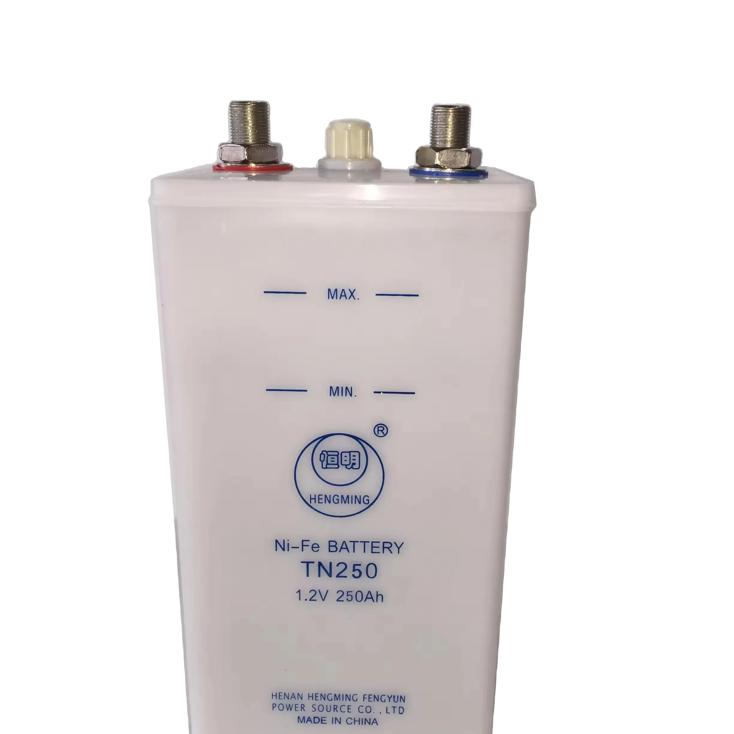 1.2v Nickel Iron Battery TN250Ah PP battery case
