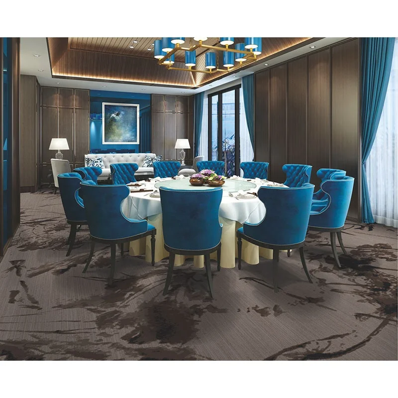 Haima Carpet Modern Design Luxury 5 Star Hotel Lobby Wall to Wall Carpet High Definition Chromojet Print Carpet
