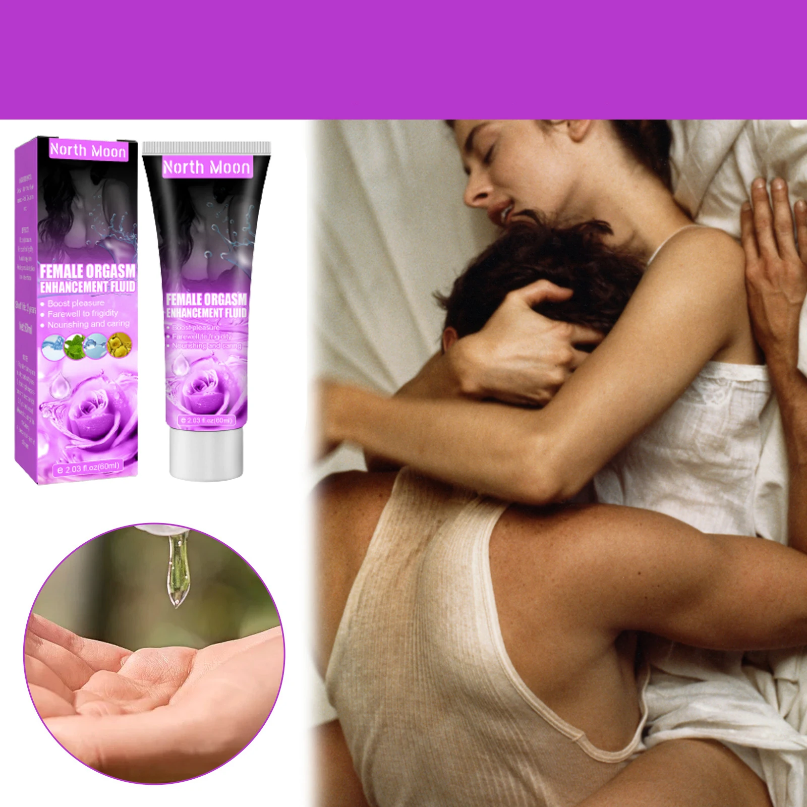 60ml Women Ascending Orgasm Fluid Sexual Drop Exciter Climax Libido Enhancer for Women Climax Liquid Orgasm Enhance
