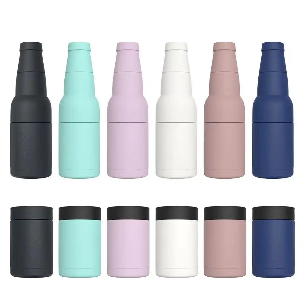 Beer 2 Go Vacuum new design Stainless Steel Beer Bottle Can  Cooler  with beer opener