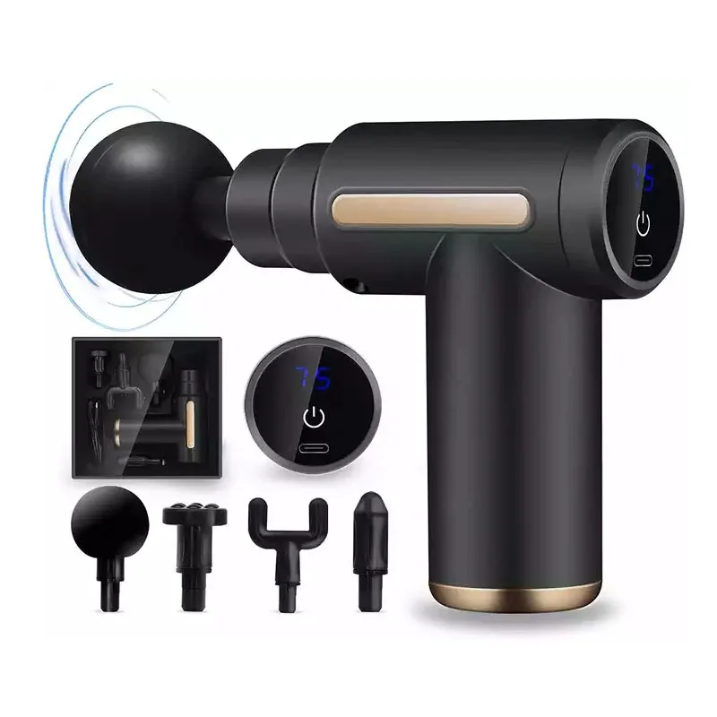 2023 new listing cheap portable mini muscle massage gun deep tissue vibration pocketable fascial muscle massage gun