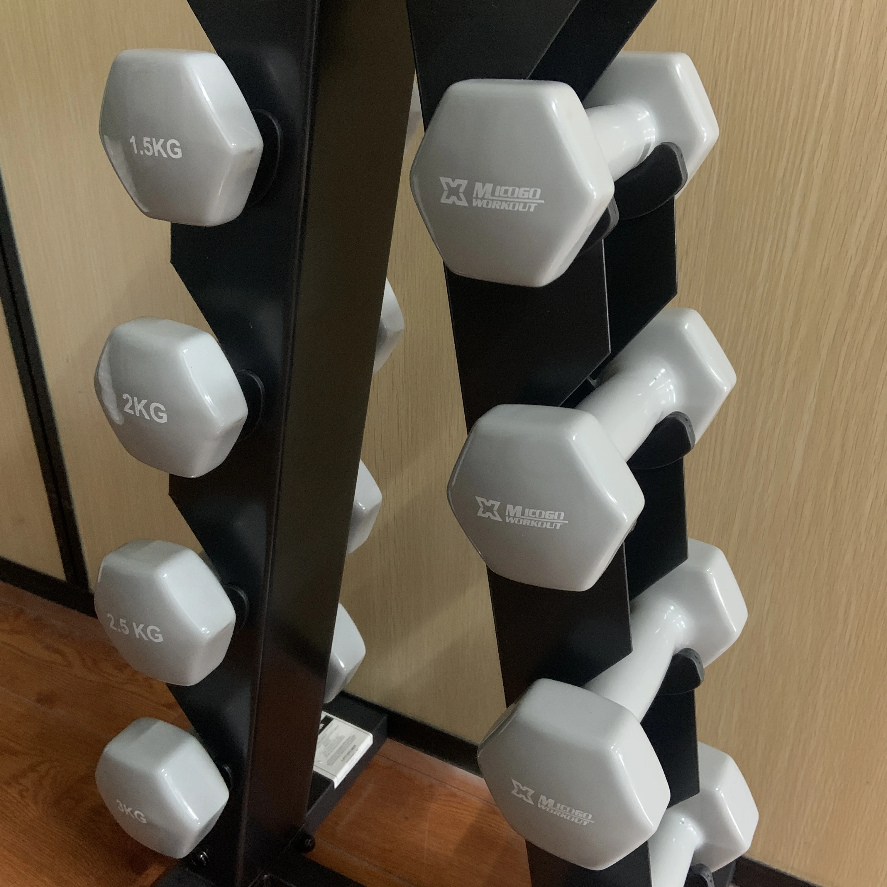 Gym Equipment Free Weights Commercial 5 Pairs Vertical Adjustable Dumbbell Stand Dumbbell Rack