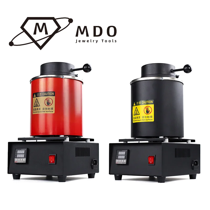 1100℃ High Temperature Electric Induction 1400W 1kg/2kg/3kg Crucible Jewelry Metal Gold Silver Melting Furnace with Oil Groove