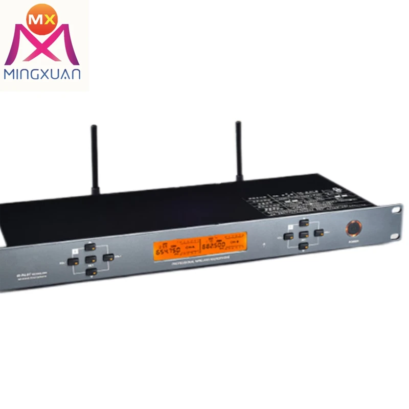 High Quality Sound Professional 2 Channels Handheld UHF Dynamic Studio microphone Wireless