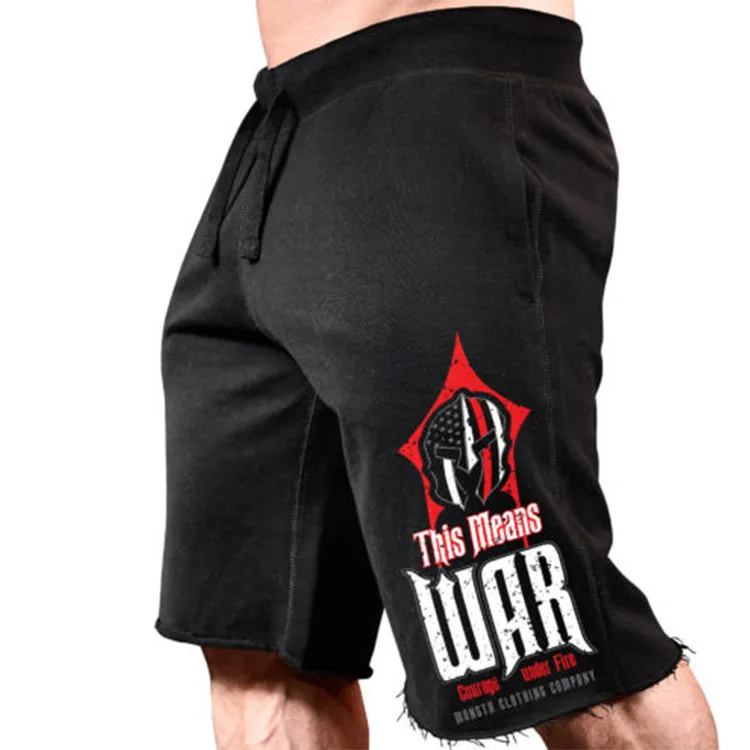 Wholesale Men Fitness Cotton Shorts Comfortable Pint Plus Size Training Sports Men Gym Shorts
