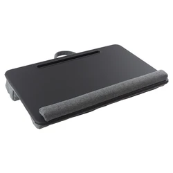 Portable bedside cushioned lap laptop desk holder anti-slip stable lap laptop desk with pillow cushion for home office