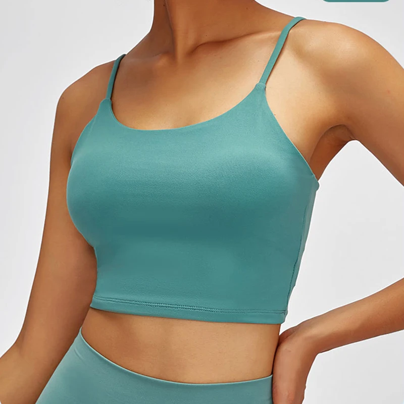 MKAS Wholesale White Simple Fashion Hot Sexy Breathable Beauty Back Strappy Fitness Yoga Sport Bra For Women Yoga Bra