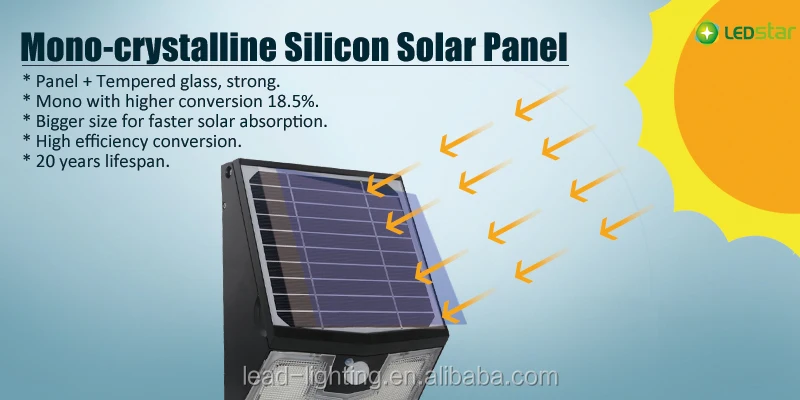 Наружный светодиодный настенный светильник на солнечной батарее, большая мощность, регулируемый, для сада, с дистанционным управлением, режимы работы «сделай сам»