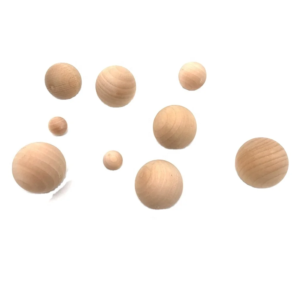 Wood Bead Wooden Balls Customized Wholesales Loose Gugertree Beechwood Beads Variety of Sizes Available