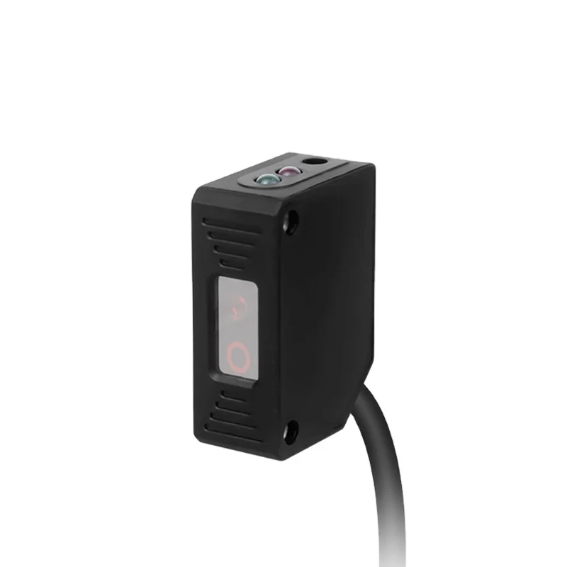 High Quality DC Laser Sensor with Easy Installation Square Shell Diffuse Beam Mode NPN PNP Optical Switch Distance Measurement