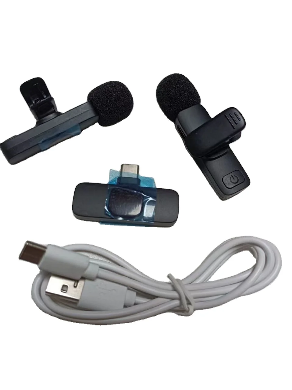 Mobile mini wireless Lavalier lapel microphone for video recording and live steaming