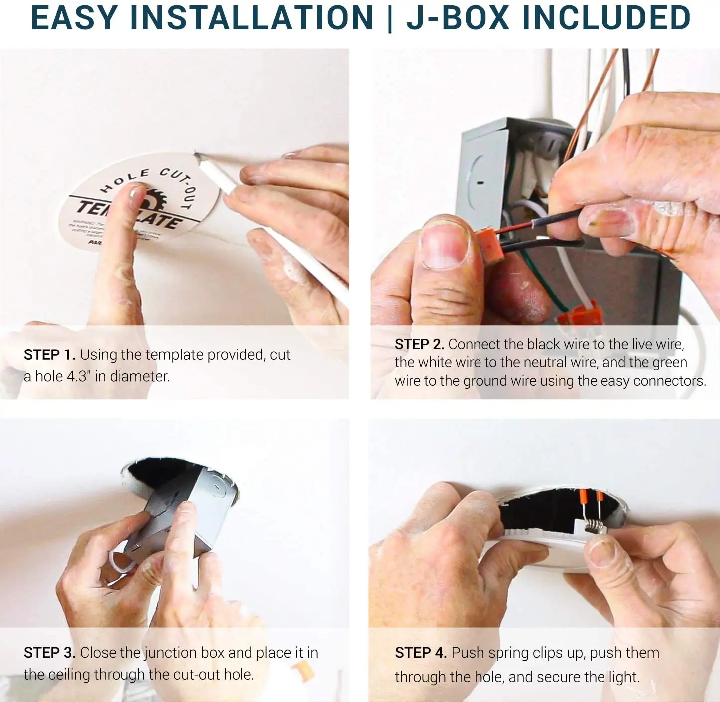 12 Years Factory Pot Light AC 110V 120V Recess Dimmable CCT Led Panel Lights 4 Inch