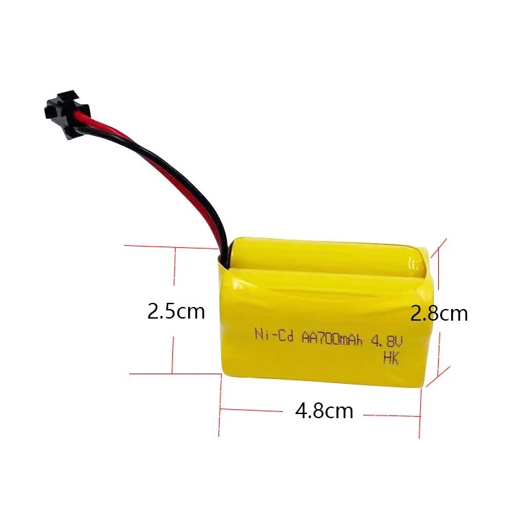 Аккумуляторные элементы HO NiCD ni-cd aa батарейки AA 700 мАч 4,8 в батарейный блок для игрушечного автомобиля