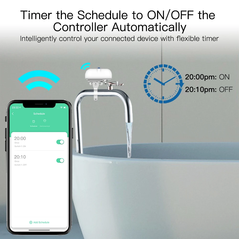 Tuya Smart Wi-Fi ZigBee воды газопровода автоматическое отключение клапан контроллер приложение Life пульт дистанционного управления домашней автоматизации