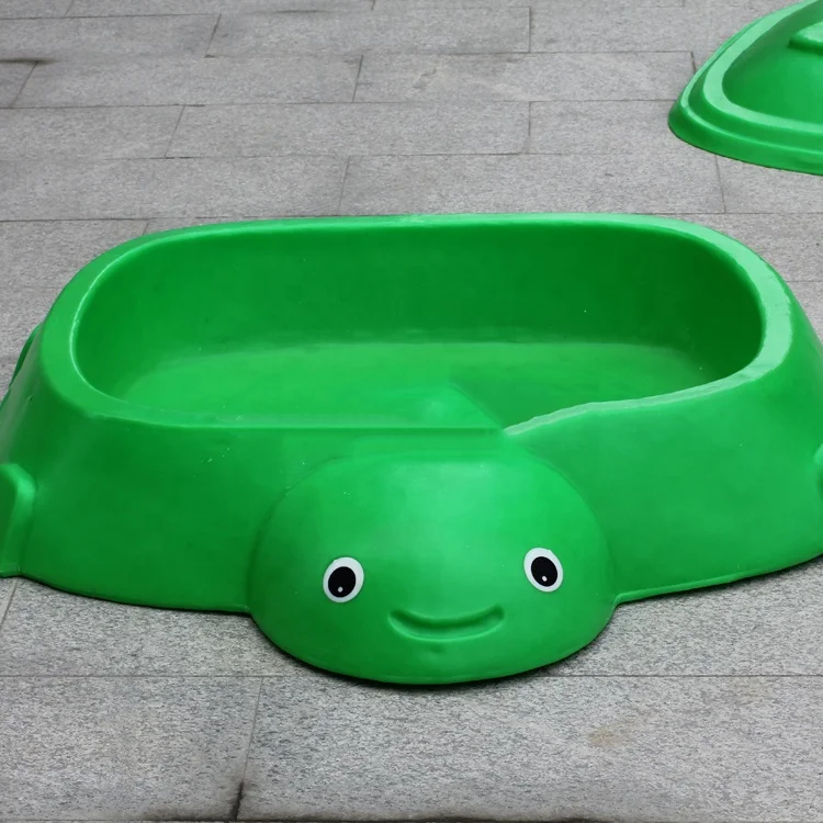 China Top Quality Factory Direct Price New Style Turtle Shaped Baby Sandbox Cute Amusement Playground Plastic Kids Sand Box