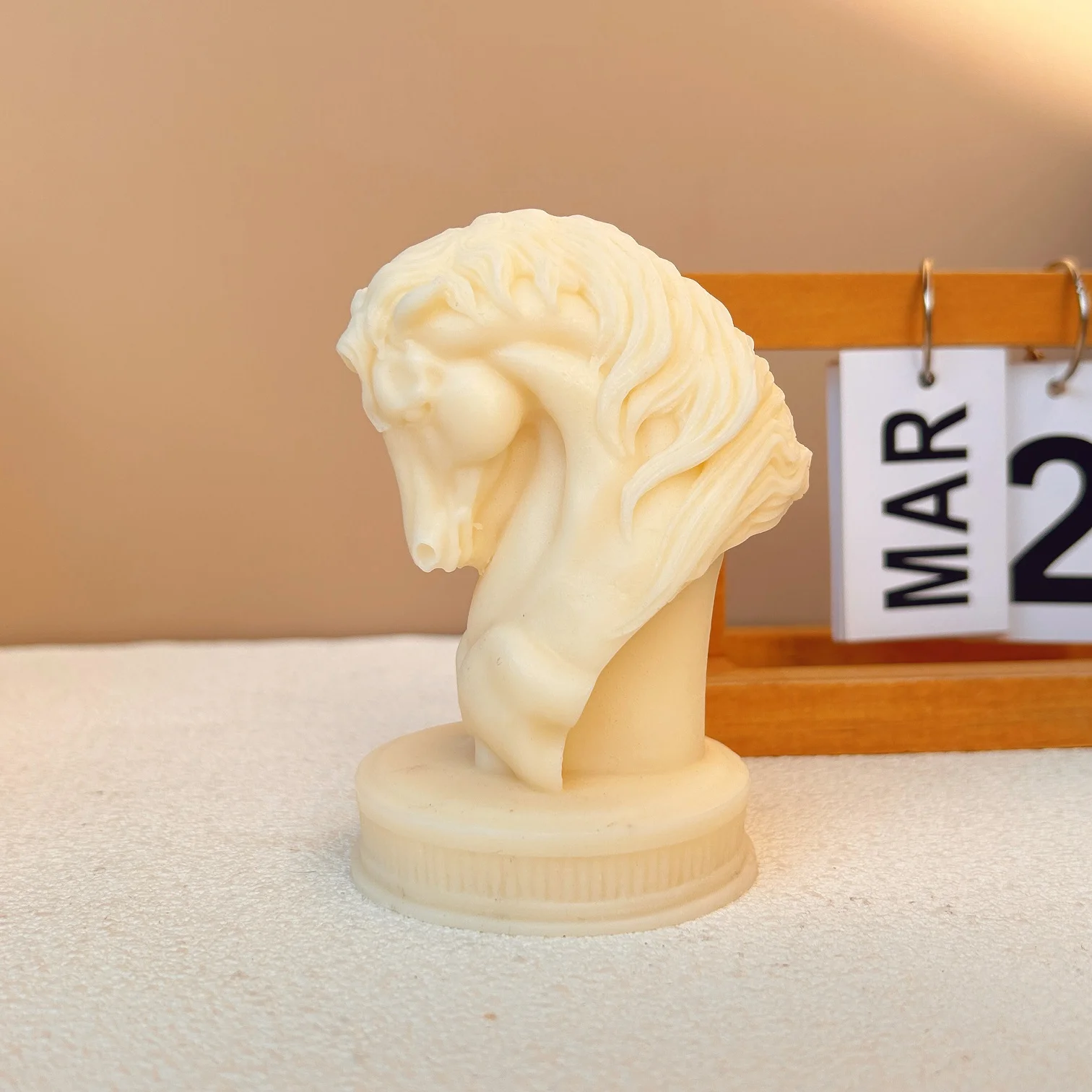 Horse Head Statue Candle Silicone Mold Bust Riding Sculpture Figurine Animal Poney Horsehead Gypsum Resin Mould