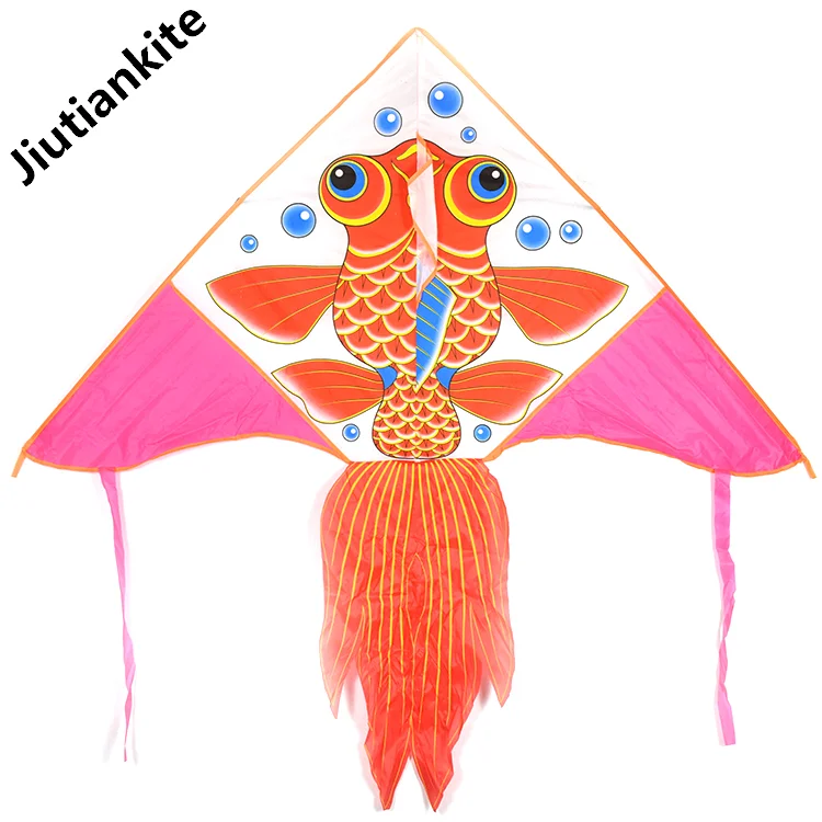 2021 cheap kite outdoor animals children triangular flying toy gift Goldfish Kite
