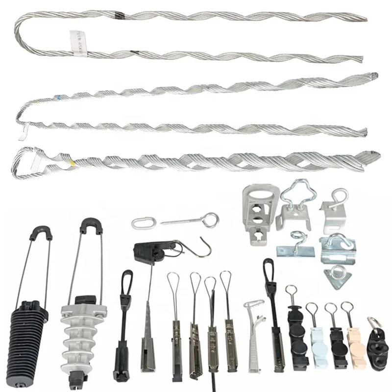 free sample drop cable clamp stainless steel clamp flat fiber optic suspension clamp