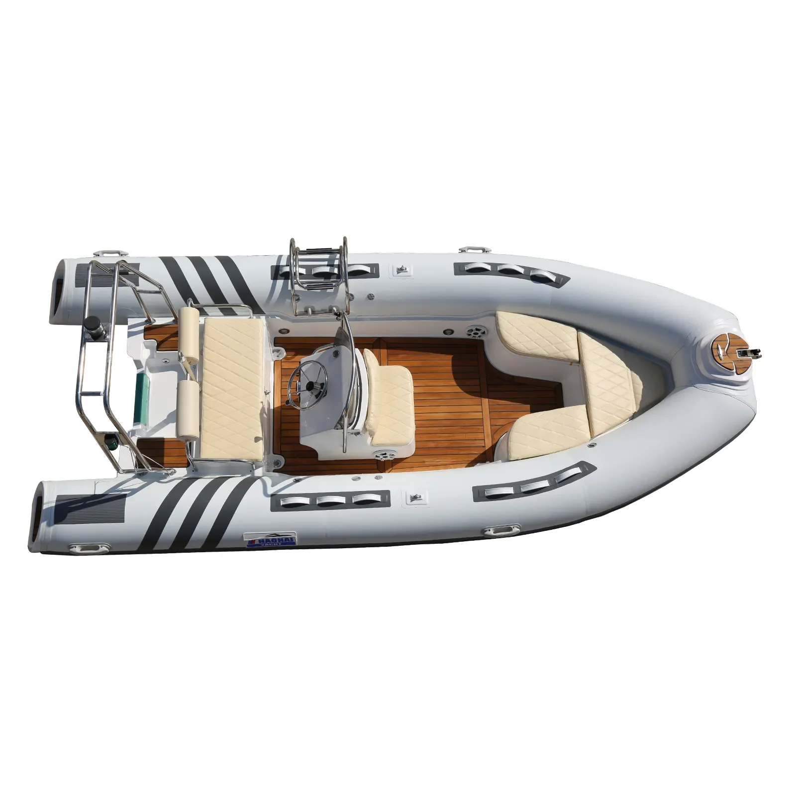 5.2m Inflatable Fishing Boat Fiberglass Boat  for Drifting