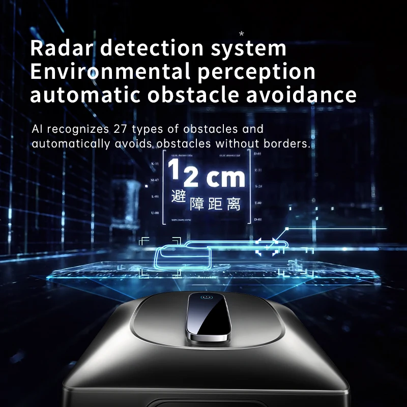 Smart Robot Window Cleaner Window High Suction Cleaning Robot Auto Water Spray Robot Indoor &outdoor Glass Vacuum Cleaner
