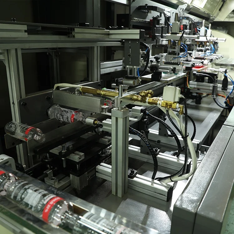 S104M 3 colors automatic bottle screen printing one station Shuttle Screen Printing Machine for Bottles and Cups Print