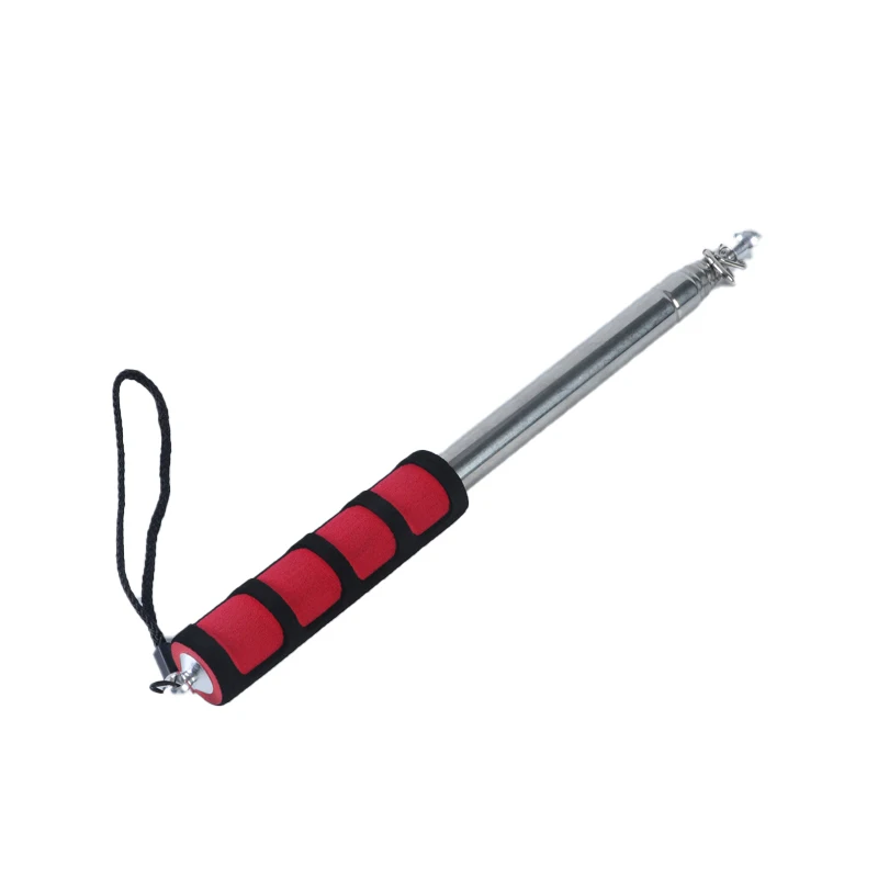 telescopic  flagpole Stainless Steel Guide flagpole Travel Marchers Flag Banner eaching Pointer for Tour Guides Group Teacher