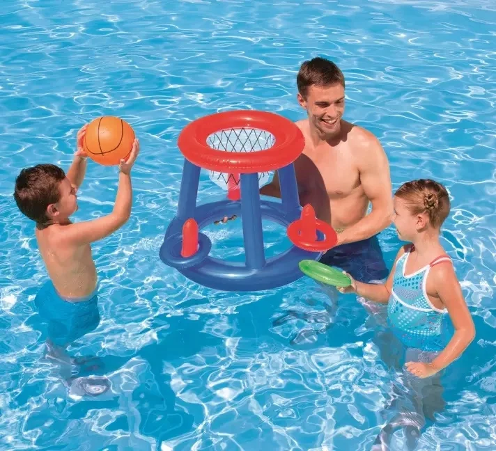 Funny Water Games Inflatable Basketball Loop for kids toss games in pool swimming