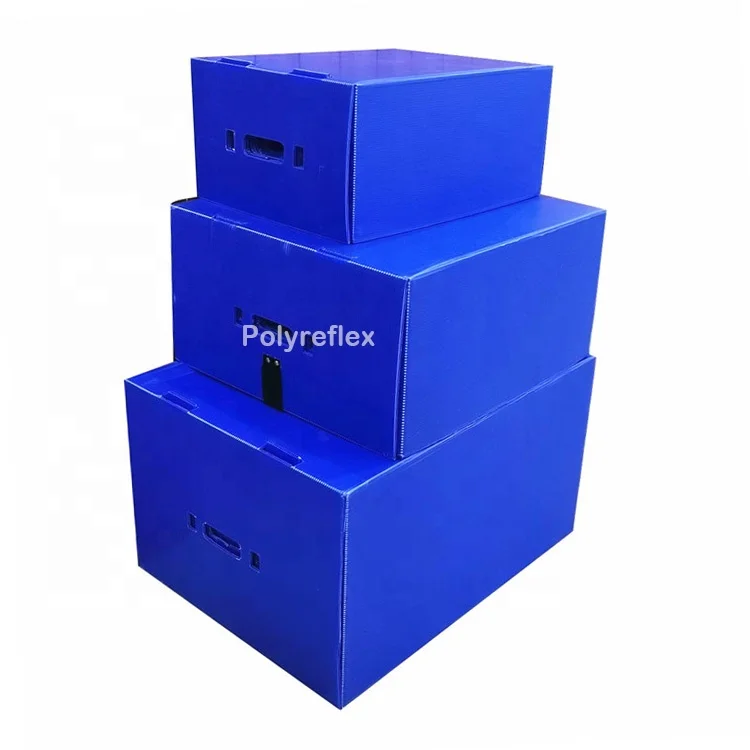 Настраиваемые прочные полипропиленовые пластиковые гофрированные упаковочные коробки с дополнительным разделителем