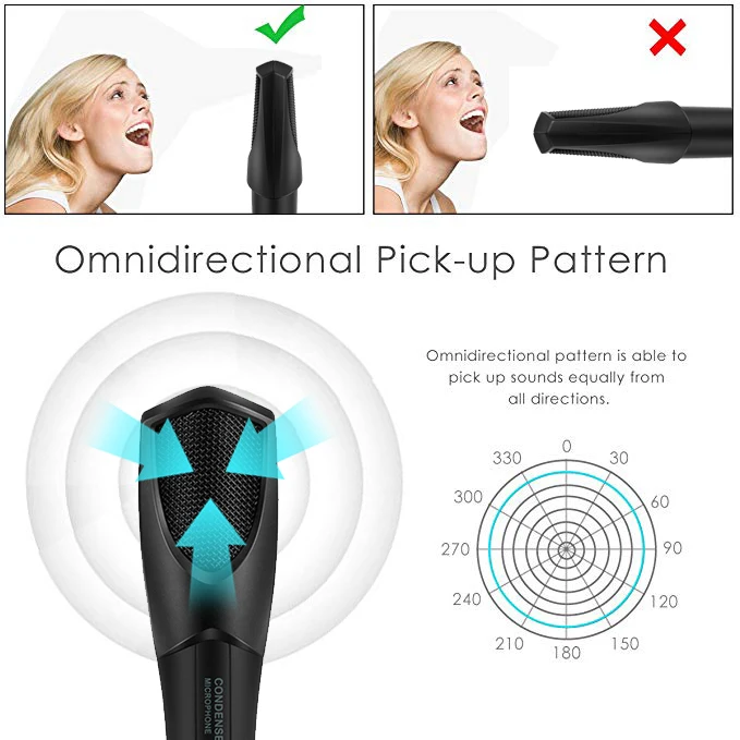 
Q3B Gaming Microphone For PC Vocal Microphone 