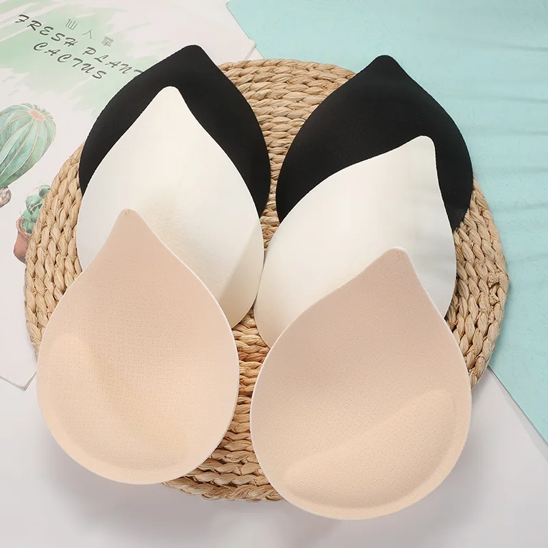 non-Push up bra cup triangle bikini sponge underwear bra inserts invisible bra pads