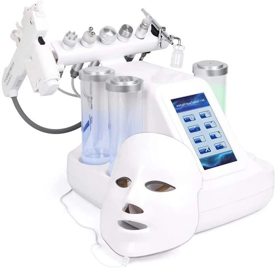 YanYi Multifunction 8 in 1 microdermabrasion oxygen facial PDT therapy machine