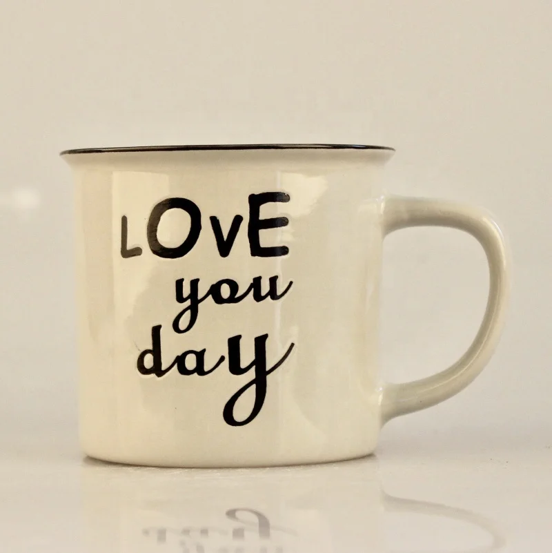 Custom ceramic mugs, ceramic mugs for promotion, color glazed ceramic mug