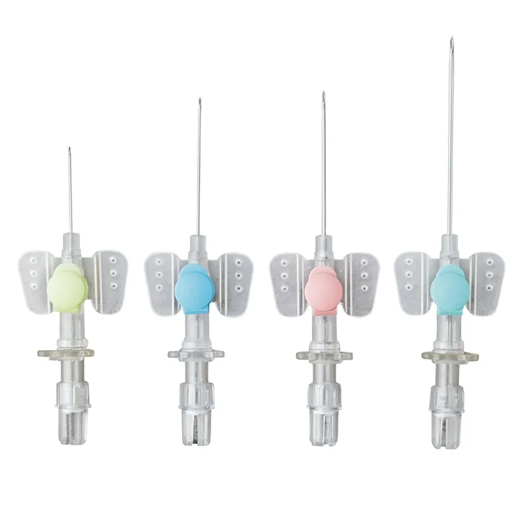 
Disposable safety butterfly type iv cannula with injection port 