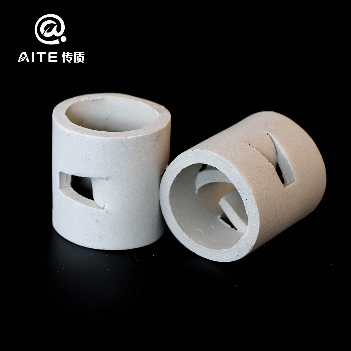 High Acid Resistance Ceramic Pall Ring 38mm Ceramic Random Packing Pall Ring