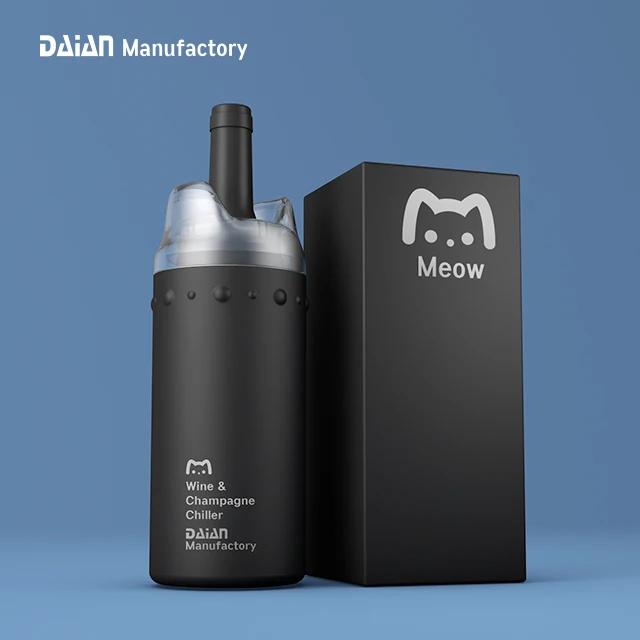 2022 DAIAN Factory New Design CATIAO Dragon Boat Festival Item Gift Double Wall Insulated 750ml Wine Bottle Wine Chiller Bucket