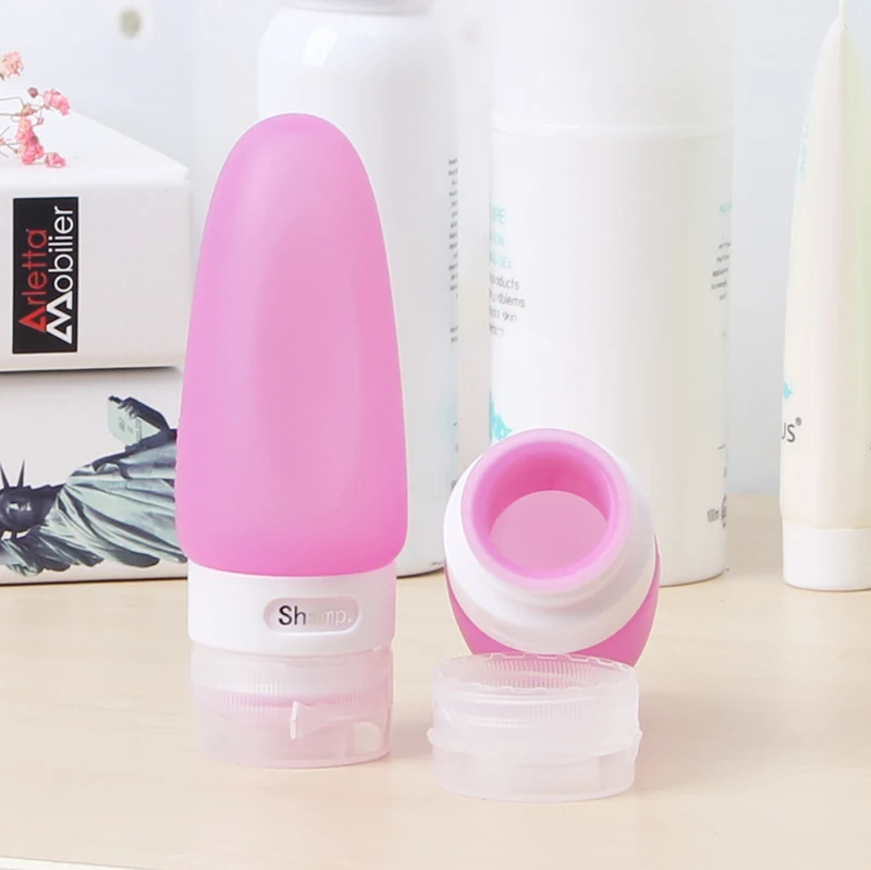 Wholesale Eco-Friendly Reusable Refilling Squeeze Lotion Shampoo Container Silicone Sport Gym Traveling Bottles With Lid