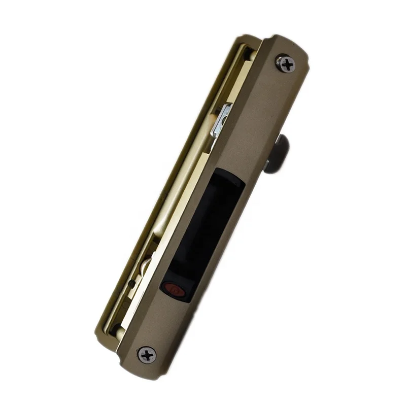 heavy duty aluminum alloy sliding safety handle lock with key for entry doors and windows