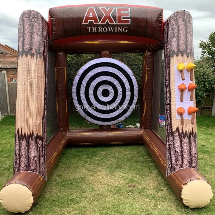 Wholesale price competition carnival toy target single double inflatable axe throwing game for kids adults