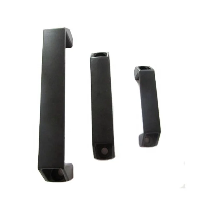 Strong Nylon 160mm Square Door Handle Industrial Black Plastic Hinge for Outdoor and Kitchen Use